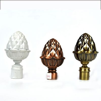 colore di rame bronzeo di Rod Accessories With Gold Sliver della tenda di finestra di 19mm