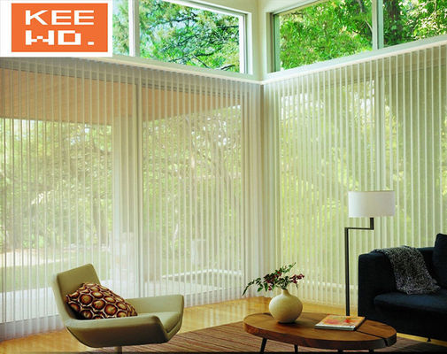 Ciechi verticali esteriori manuali del PVC per stile moderno respirabile delle porte
