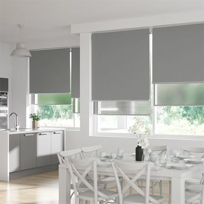 Il tessuto manuale Grey Day And Night Roller acceca per la protezione di segretezza dell'interno
