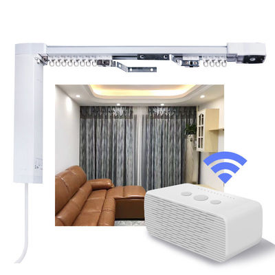Il produttore all'ingrosso Silent Design Ripple piega il binario elettrico di alluminio della tenda dello Smart Home del motore di Wifi Tuya