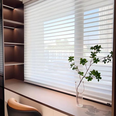 Tenda cieca Gray Colored For Living Room bianco della zebra del rullo