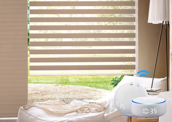 Tenda cieca della zebra elettrica durevole automatica per l'hotel dell'ufficio