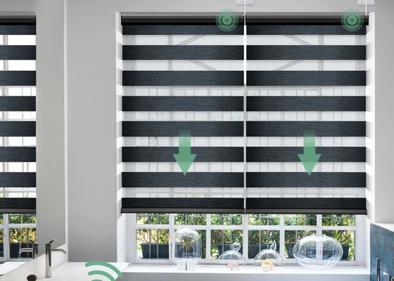 Il PVC di Grey Motorized Tende cieche a pacchetto ha laminato il tipo per il salone