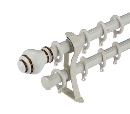 aste della tenda finite complete del palo di 32mm dell'hardware della barra di alluminio spessa del metallo con tutti gli accessori