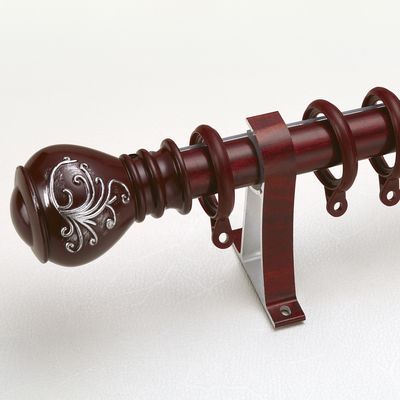 Lo sfondo della resina dei prodotti del legno dell'Australia 29mm ha scolpito l'alluminio di plastica di Palo della tenda di mantovana dell'hardware