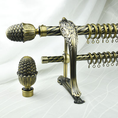 tenda Rod Accessories di Palo della tenda torta Finials bronzei della tenda di 28/19mm
