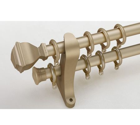 Tenda Rod Holder Image Curtain del tubo di alluminio del supporto 28mm della parete doppia