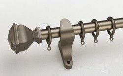 Tenda Rod Holder Image Curtain del tubo di alluminio del supporto 28mm della parete doppia