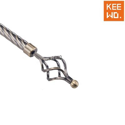 finestra allungabile di Rod Silver Color For Home del tubo della tenda di 28mm