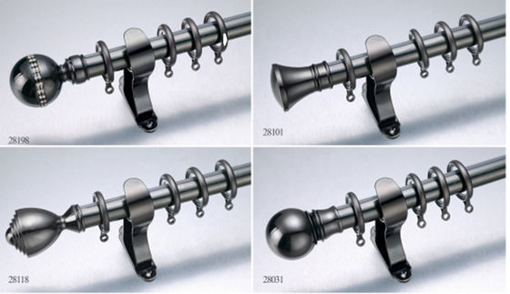 Colore bronzeo del nichel di Rod Metal Stainless Steel Material del tubo moderno della tenda