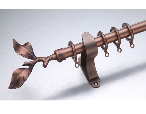 Aste della tenda lunghe del Finial d'ottone antico della foglia di lunghezza 3m del Kenya