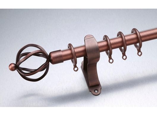 Aste della tenda lunghe del Finial d'ottone antico della foglia di lunghezza 3m del Kenya