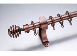 Aste della tenda lunghe del Finial d'ottone antico della foglia di lunghezza 3m del Kenya
