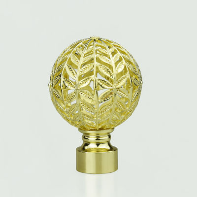Accessori di cristallo dorati dell'asta della tenda dei finials della tenda del metallo del diamante di nuova progettazione all'ingrosso diretta della fabbrica