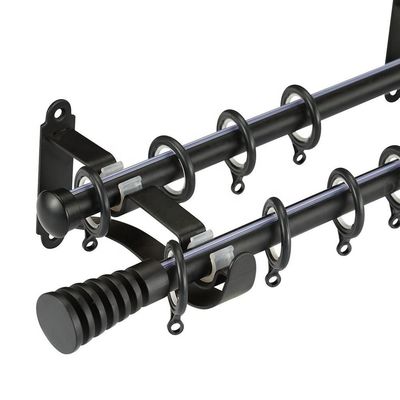 Singolo doppio tubo Rod Steel Material Modern Style della tenda per la casa