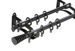 Singolo doppio tubo Rod Steel Material Modern Style della tenda per la casa