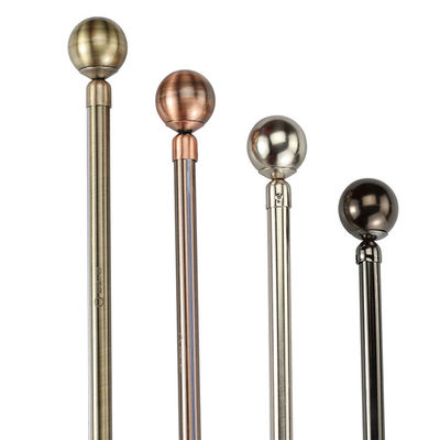 brevi tubi di legno torti solidi orientali delle aste della tenda del ferro battuto