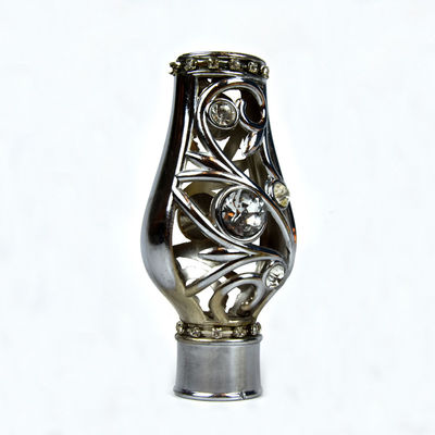 Tenda Rod Head Crystal Material Durable di forma della corona per la decorazione