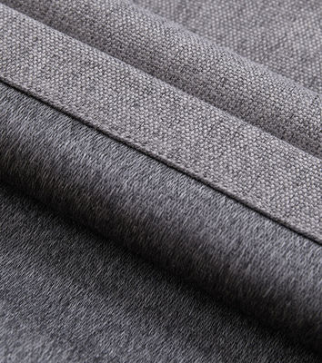 Tela Grey Tenda oscurante a doppio strato leggero Ring Style semplice del velluto