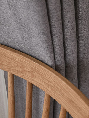 Tela Grey Tenda oscurante a doppio strato leggero Ring Style semplice del velluto