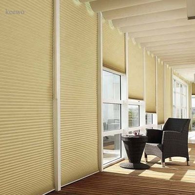 Filtraggio leggero Grey Tende oscuranti a nido d'ape, tonalità cellulari legate con corde moderne