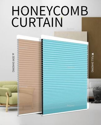 Filtraggio leggero Grey Tende oscuranti a nido d'ape, tonalità cellulari legate con corde moderne