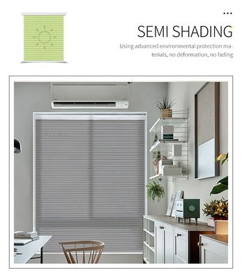 Filtraggio leggero Grey Tende oscuranti a nido d'ape, tonalità cellulari legate con corde moderne