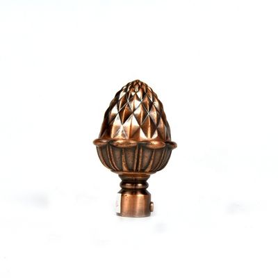 colore di rame bronzeo di Rod Accessories With Gold Sliver della tenda di finestra di 19mm