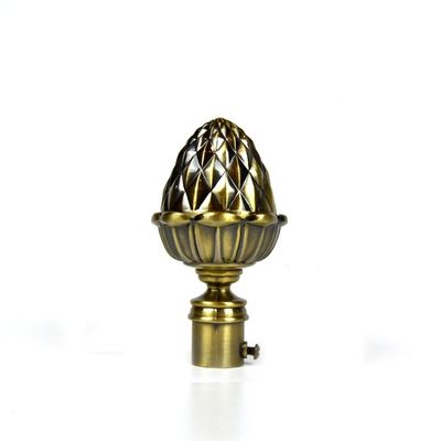 colore di rame bronzeo di Rod Accessories With Gold Sliver della tenda di finestra di 19mm
