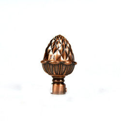 colore di rame bronzeo di Rod Accessories With Gold Sliver della tenda di finestra di 19mm