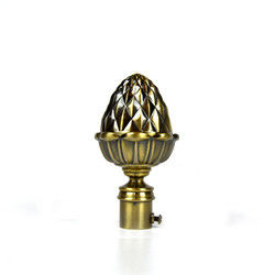 colore di rame bronzeo di Rod Accessories With Gold Sliver della tenda di finestra di 19mm
