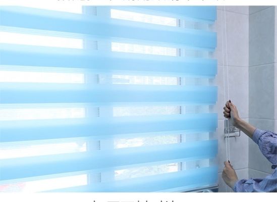 Tenda cieca di rotolamento orizzontale della zebra per la camera da letto del salone