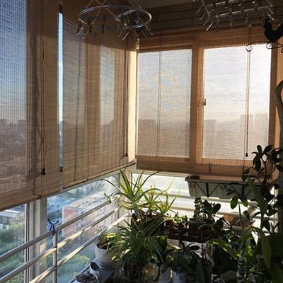 Tenda cieca di bambù del manuale interno esteriore per le porte della finestra