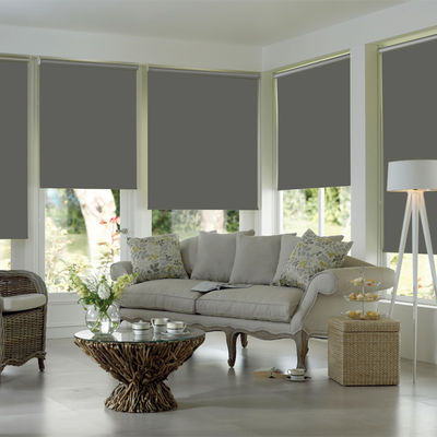 La finestra impermeabile dell'ufficio del tessuto di blackout copre Gray Color For Indoor Decoration