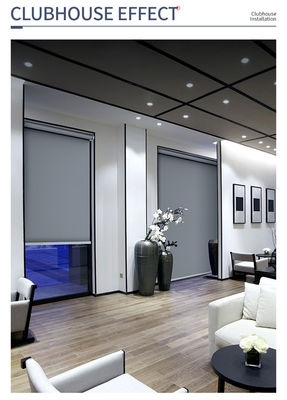La finestra impermeabile dell'ufficio del tessuto di blackout copre Gray Color For Indoor Decoration