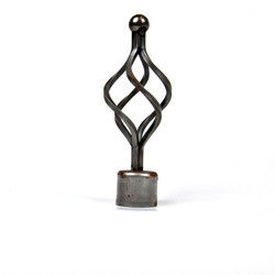 Finials decorativi della corona per le aste della tenda durevoli con il trattamento di placcatura della pittura