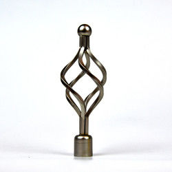 Finials decorativi della corona per le aste della tenda durevoli con il trattamento di placcatura della pittura