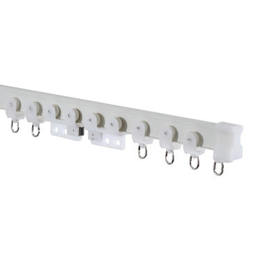 Ceilling ha montato la pista di alluminio della tenda del gancio della tenda di doccia con gli accessori