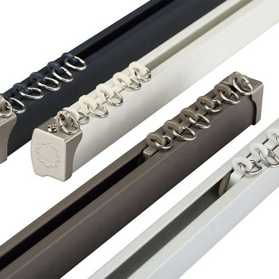singole rotaie e barretta di tenda di alluminio dell'aliante nano resistente senza cordone del soffitto ultra
