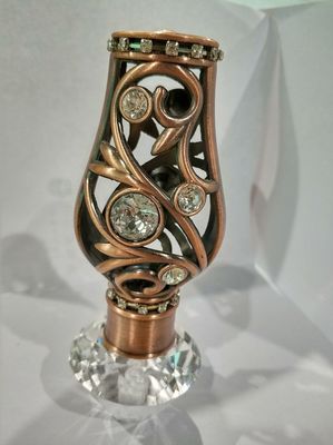ODM decorativo del materiale di Rod Ends Copper Rose Gold della tenda del metallo rotondo di 25mm