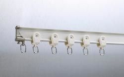 Materiale di alluminio curvo decorativo del metallo della tenda della finestra del manuale silenzioso della pista