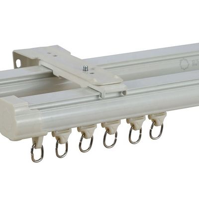 Doppio materiale di alluminio bianco montato soffitto delle rotaie di tenda con elettroforesi