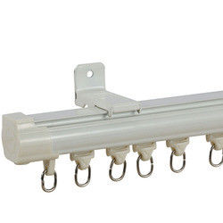 Doppio materiale di alluminio bianco montato soffitto delle rotaie di tenda con elettroforesi