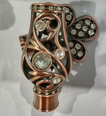 Tubo Rod Finial With Electrophoresis Surface della tenda della novità del ferro