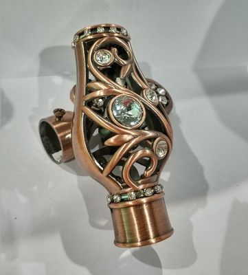 Tubo Rod Finial With Electrophoresis Surface della tenda della novità del ferro