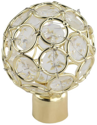 Aste della tenda cape di vetro decorative di lusso di Rod Accessories Curtain Finials For della tenda
