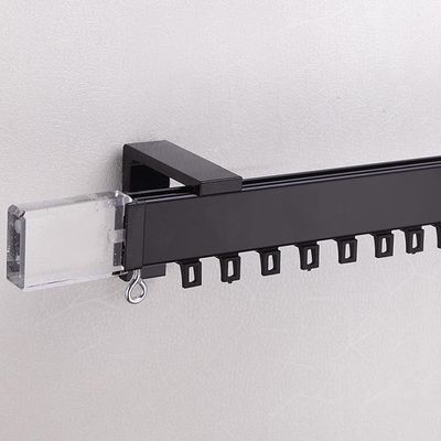 OEM del ODM nero bianco di colore della pista silenziosa di alluminio della tenda del metallo
