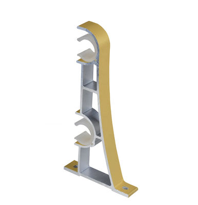 Doppia tenda Rod Bracket del rame del supporto del soffitto decorativo del metallo