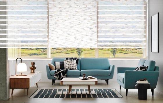 La finestra decorativa dell'ufficio del rullo copre il ODM di stile della zebra di doppio strato delle tende