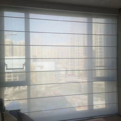 ODM Roman Curtain Blinds orizzontale, filato di poliestere Roman Shades For Living Room